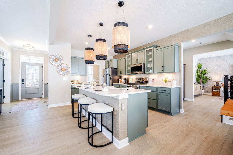 Representative furnished interior of a home built from the Wyatt by Fischer Homes in Twin Lakes, Hoschton (Image 8).