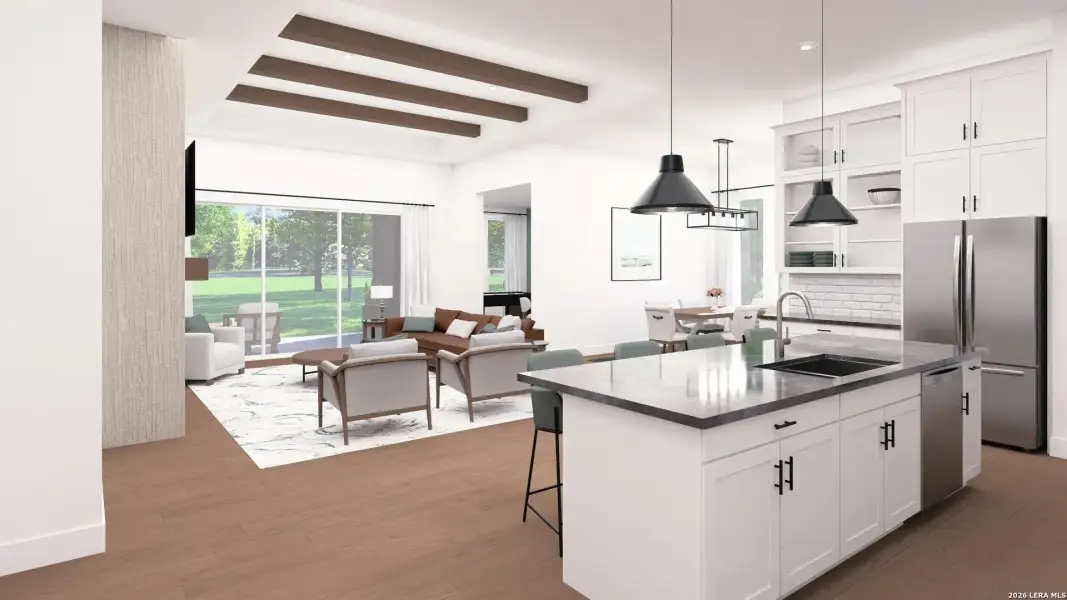 Furnished interior view inside a new home in , San Antonio (Image 5).