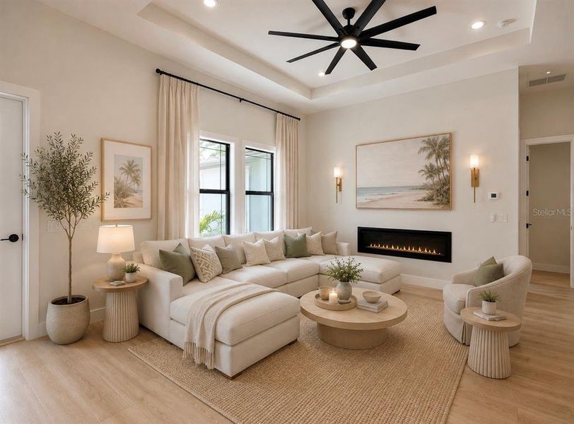 Furnished interior view inside a new home in , North Port (Image 6).