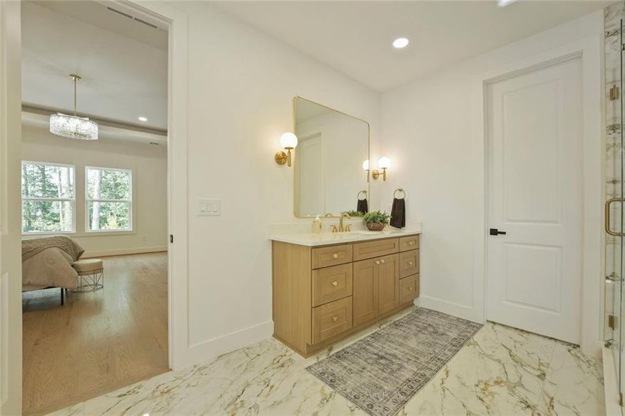 Furnished interior view inside a new home in , Grayson (Image 17).