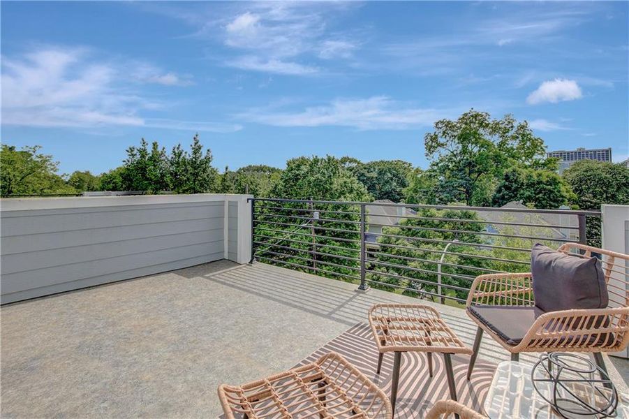 Exterior details and patio area of a home in , Atlanta (Image 3).