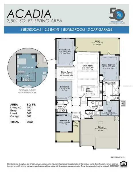 2D floor plan layout of this home in Gran Place, Venice, FL (Image 5).