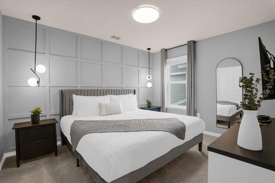 Furnished interior view inside a new home in , Clermont (Image 11).