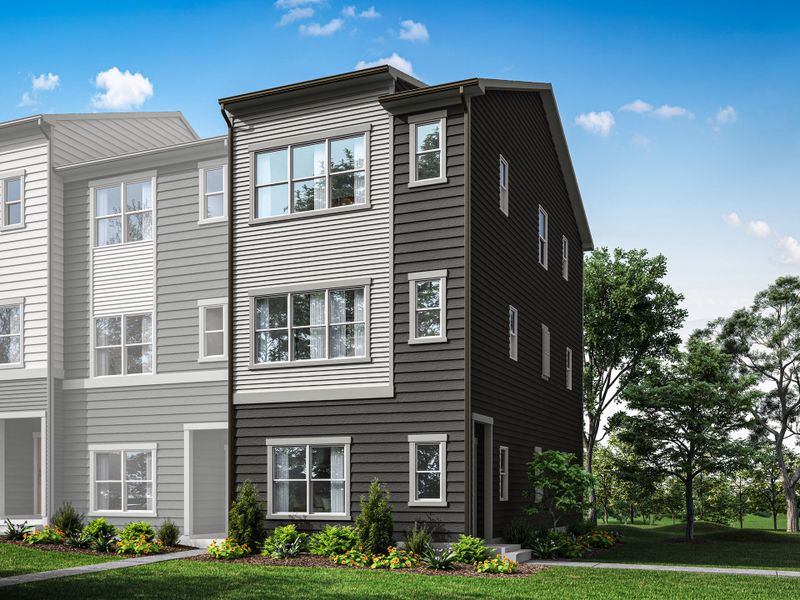 Representative exterior photo of a completed home built from the Rockwell by Tri Pointe Homes in Context at Oakhurst, Charlotte, NC (Image 14).