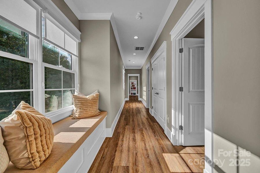 2nd floor w/private bedroom wing.