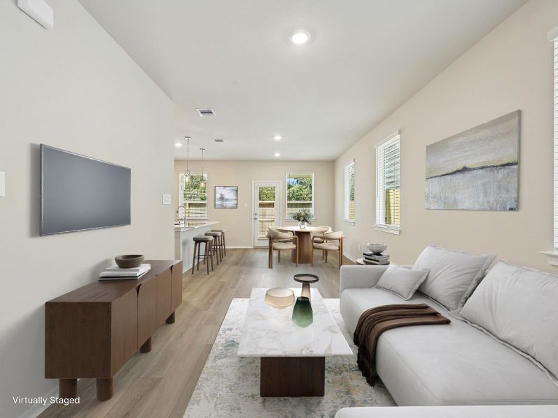 Furnished interior view inside a new home in Pinewood Trails - City Series, Atascocita (Image 3).