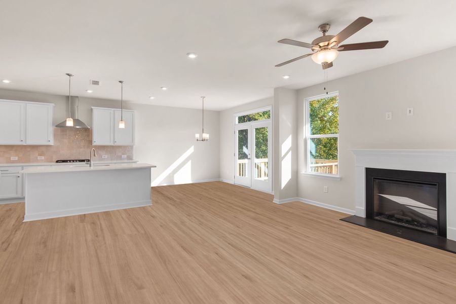 Representative unfurnished interior of a home built from the The Willow B by Davidson Homes LLC in Wehunt Meadows, Hoschton (Image 18).