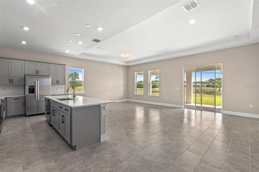 Furnished interior view inside a new home in Gray Hawk at Hole Two, Daytona Beach (Image 11). Furnished interior view inside a new home in Gray Hawk at Hole Two, Daytona Beach (Image 11).