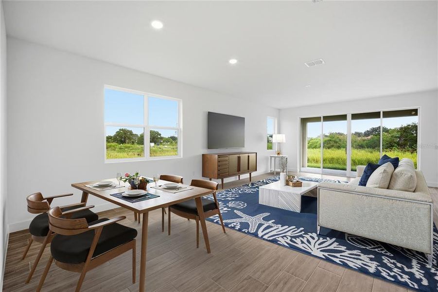 Furnished interior view inside a new home in Glen Lakes, Weeki Wachee (Image 6). Furnished interior view inside a new home in Glen Lakes, Weeki Wachee (Image 6).