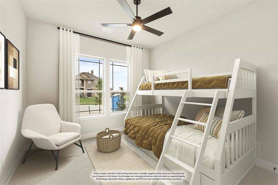 Furnished interior view inside a new home in Sunset Ridge, Alvarado (Image 8).