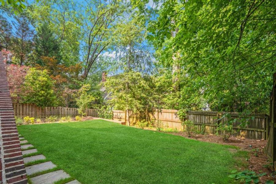 Exterior details and patio area of a home in , Atlanta (Image 40).