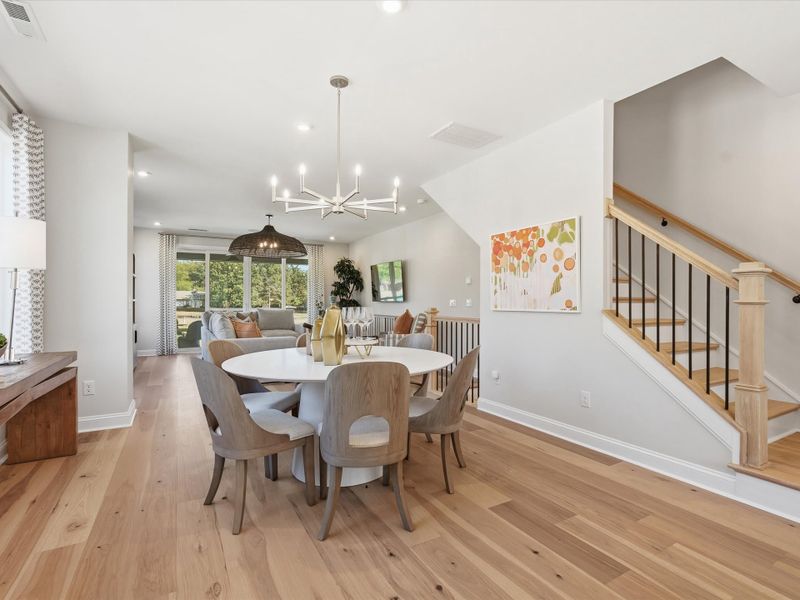 Furnished interior view inside a new home in Bellflower, Charlotte (Image 12).
