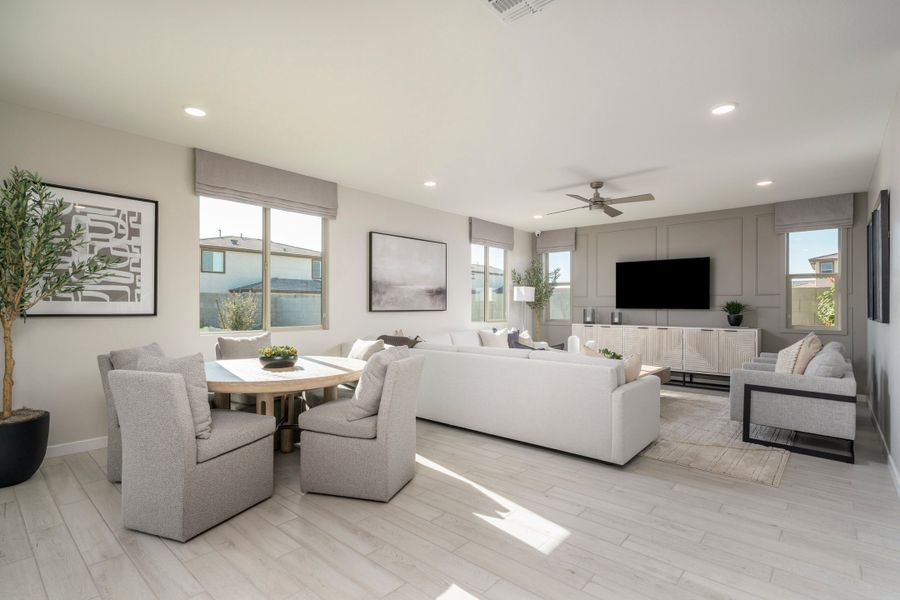 Representative furnished interior of a home built from the Monument by Risewell Homes in Citrus Park, Goodyear (Image 11).