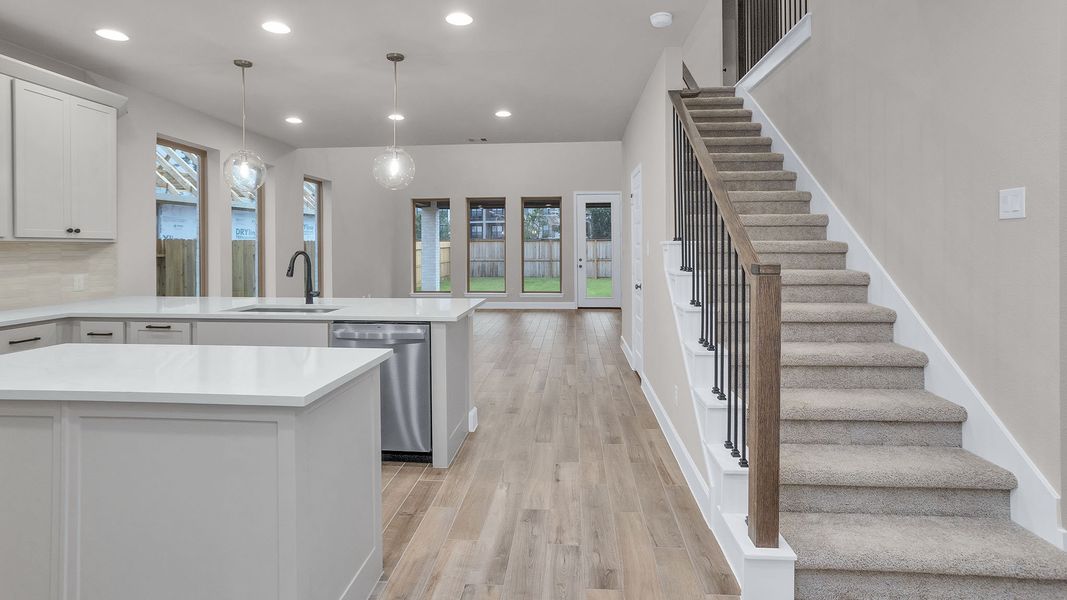 Furnished interior view inside a new home in Grand Central Park, Conroe (Image 6).