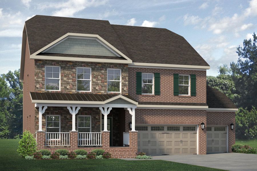 Representative exterior photo of a completed home built from the Kendall Lux by Keystone Homes NC in Weybridge, Burlington, NC (Image 33).