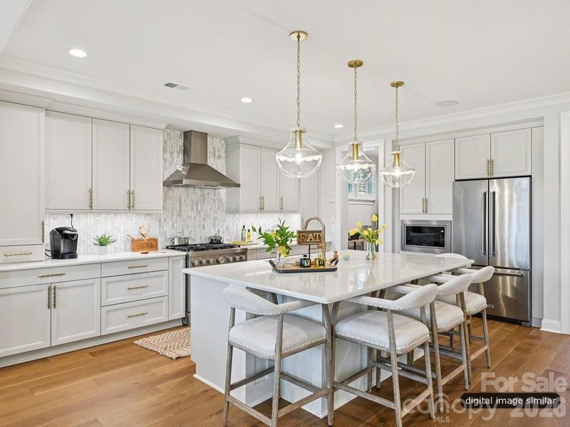 Furnished interior view inside a new home in , Davidson (Image 35).