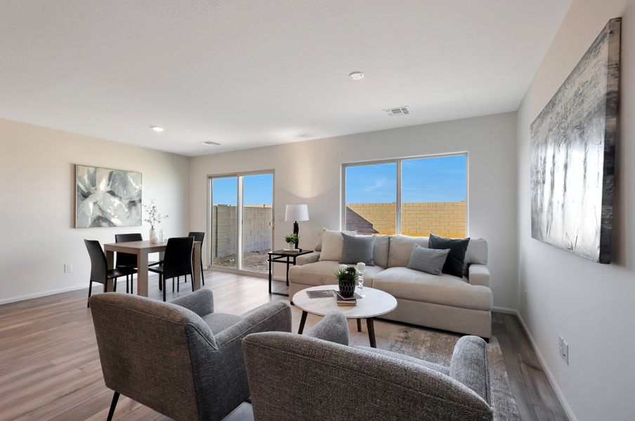 Furnished interior view inside a new home in Cross Creek Ranch, Coolidge (Image 7).