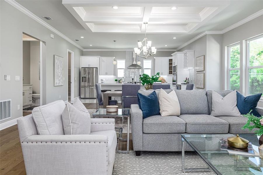 Furnished interior view inside a new home in , Tampa (Image 41). Furnished interior view inside a new home in , Tampa (Image 41).