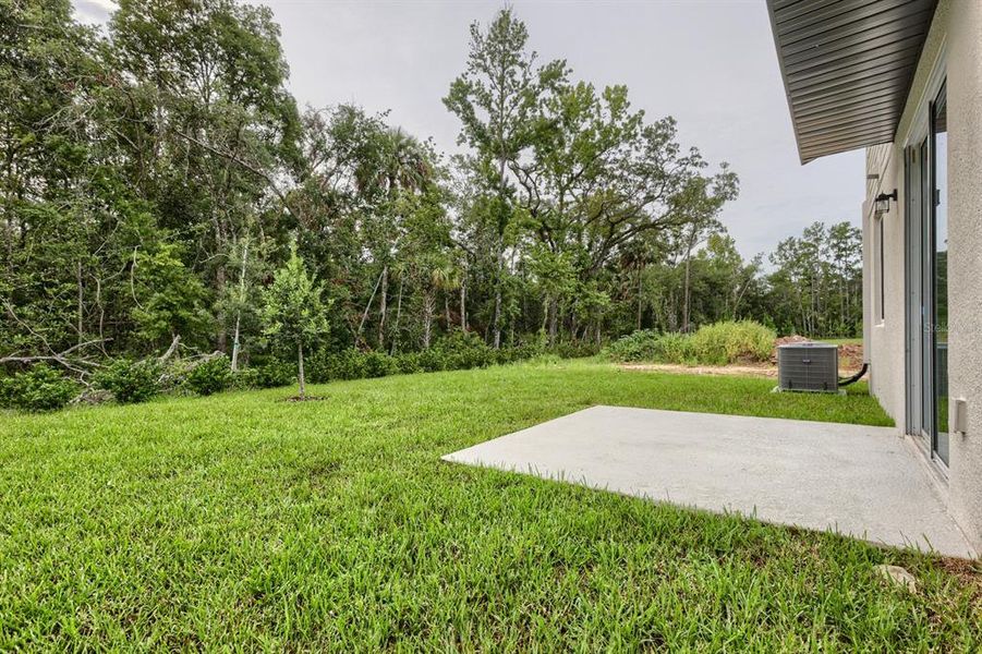 Exterior details and patio area of a home in Leyland Preserve - Premier Series, Brooksville (Image 4). Exterior details and patio area of a home in Leyland Preserve - Premier Series, Brooksville (Image 4).