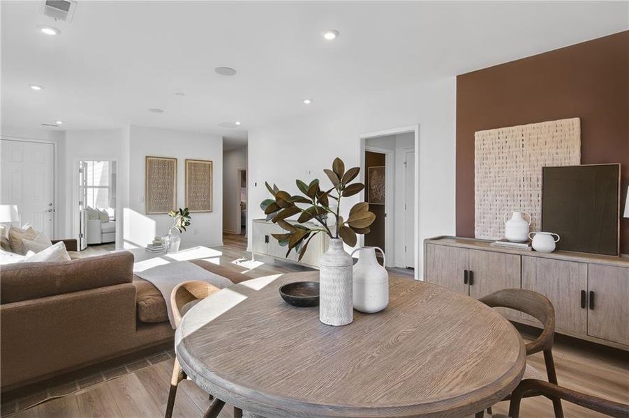 Furnished interior view inside a new home in Sun City Peachtree, Griffin (Image 12). Furnished interior view inside a new home in Sun City Peachtree, Griffin (Image 12).