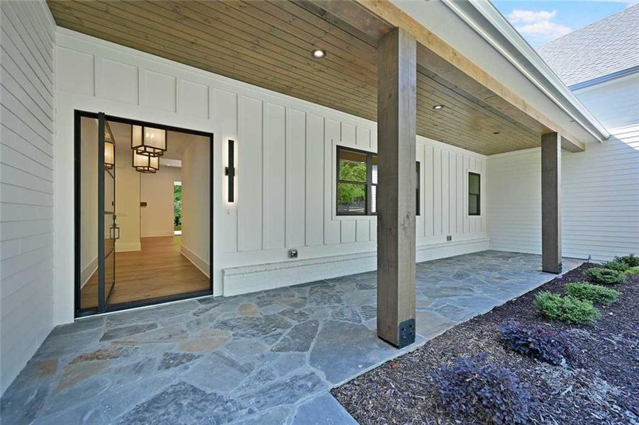 Exterior details and patio area of a home in , Woodstock (Image 18).