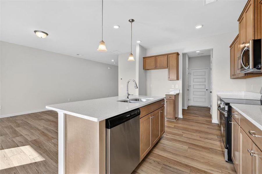 Furnished interior view inside a new home in Townes At The Stiles, Cartersville (Image 3). Furnished interior view inside a new home in Townes At The Stiles, Cartersville (Image 3).