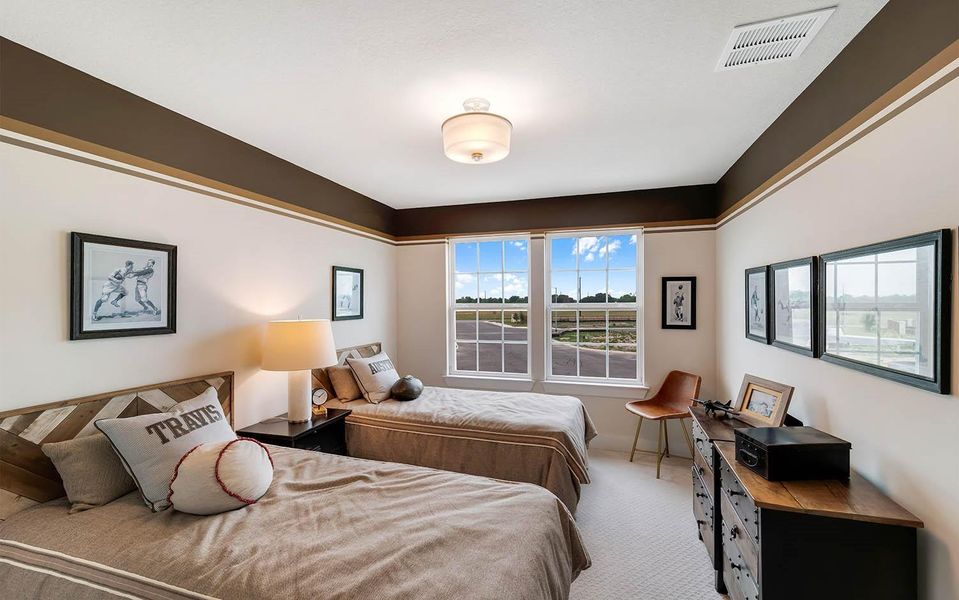 Furnished interior view inside a new home in Massey Oaks, Pearland (Image 13).