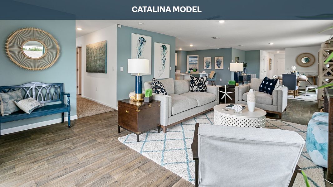 Representative furnished interior of a home built from the Catalina by D.R. Horton in Copes Landing, Jacksonville (Image 12). Representative furnished interior of a home built from the Catalina by D.R. Horton in Copes Landing, Jacksonville (Image 12).