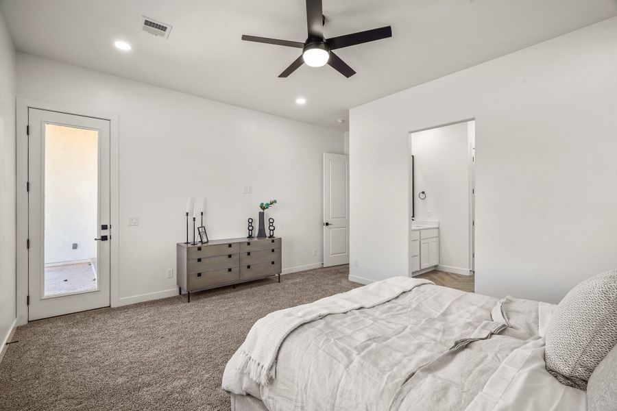 Representative furnished interior of a home built from the Escondido by LEH. Homes in Verdancia, El Paso (Image 65).
