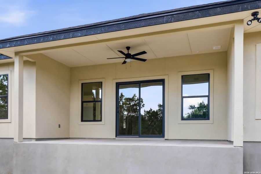 Exterior details and patio area of a home in , Fischer (Image 4). Exterior details and patio area of a home in , Fischer (Image 4).