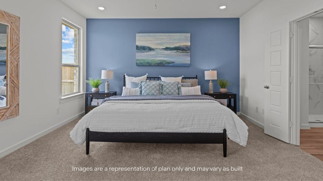 Furnished interior view inside a new home in Westmont, Lubbock (Image 16).