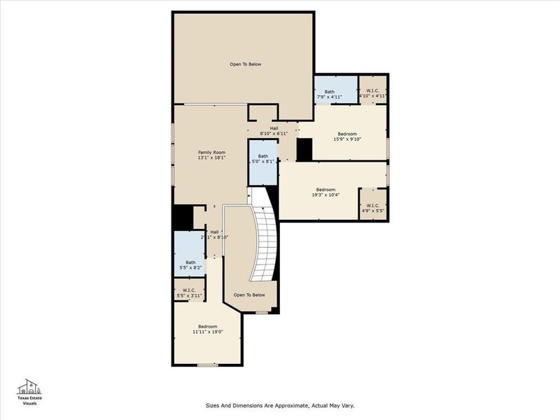 2D floor plan layout of this home in , Northlake, TX (Image 3).