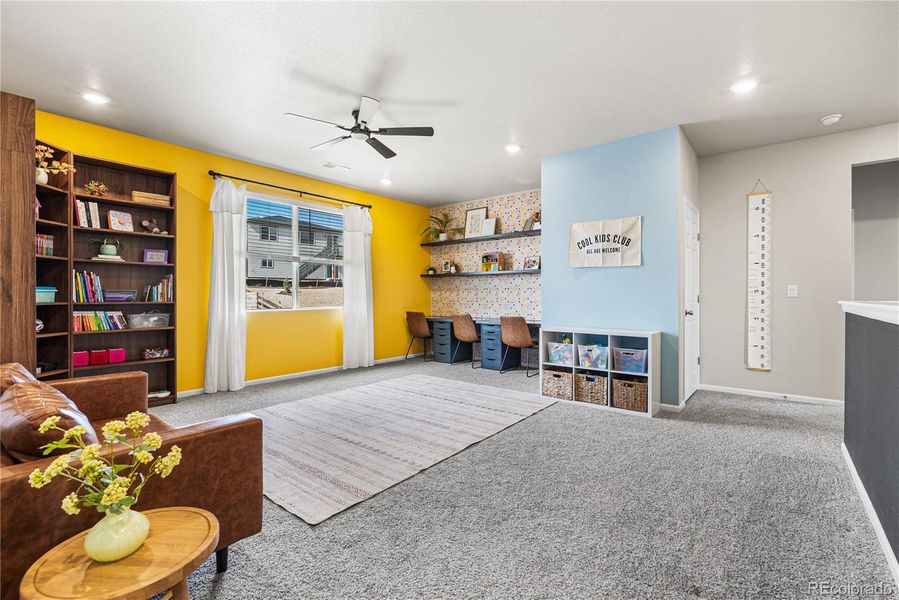 Furnished interior view inside a new home in Poudre Heights: The Alpine Collection, Windsor (Image 17).