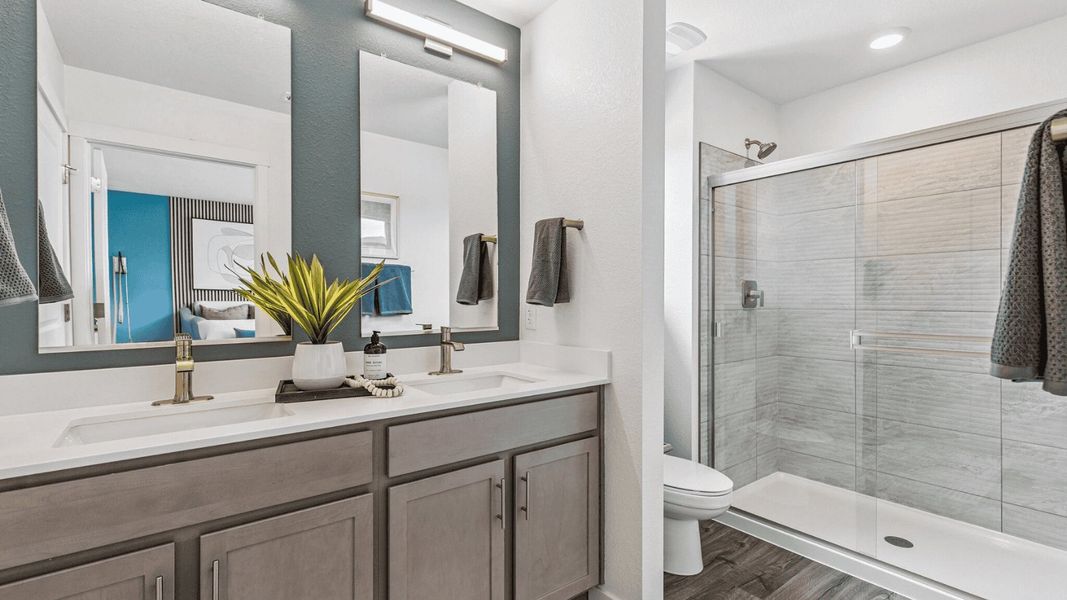 Furnished interior view inside a new home in Arcadia, Denver (Image 13).