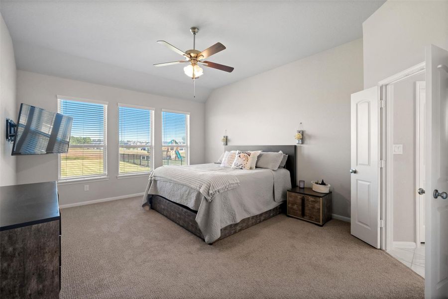 Furnished interior view inside a new home in Waterstone on Lake Conroe, Montgomery (Image 22).