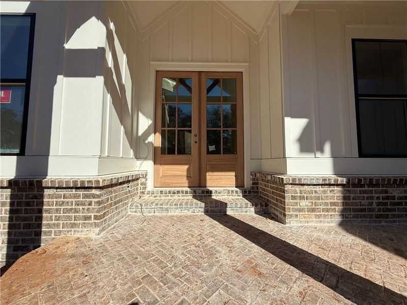 Exterior details and patio area of a home in , Hoschton (Image 5).