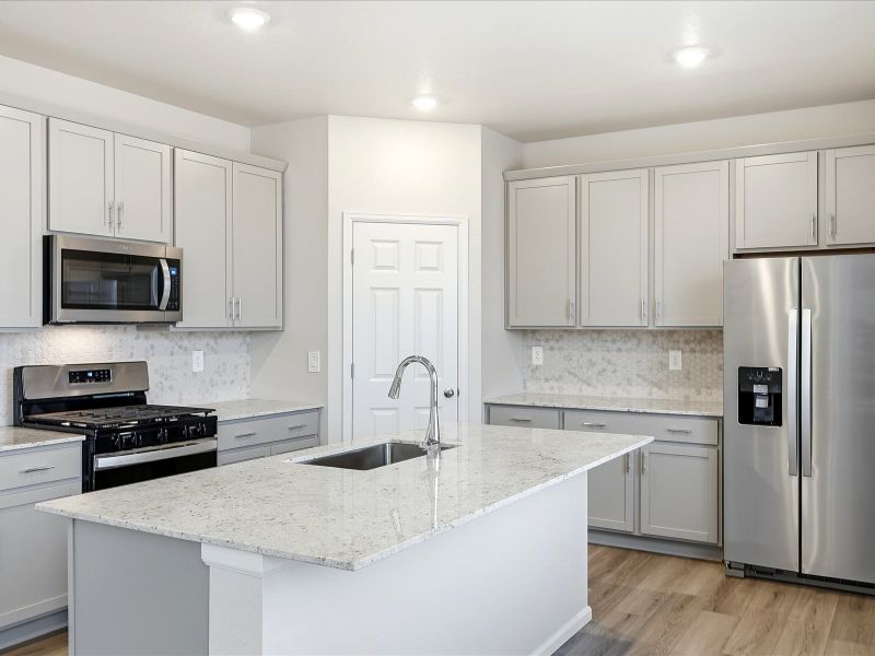 Furnished interior view inside a new home in Meridian Ranch, Peyton (Image 3).