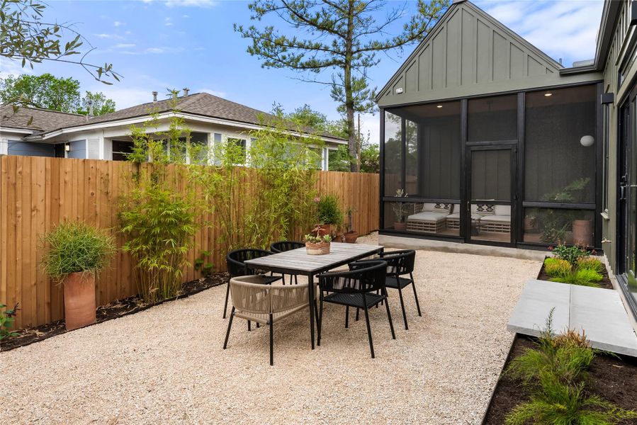 Exterior details and patio area of a home in , Austin (Image 25).