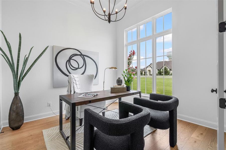 Furnished interior view inside a new home in Rolling Creek Ranch, Granbury (Image 16). Furnished interior view inside a new home in Rolling Creek Ranch, Granbury (Image 16).