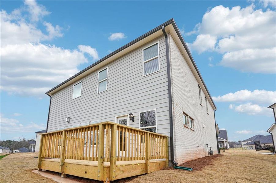 Exterior details and patio area of a home in Hemingway - Reserve Series, Cumming (Image 28).