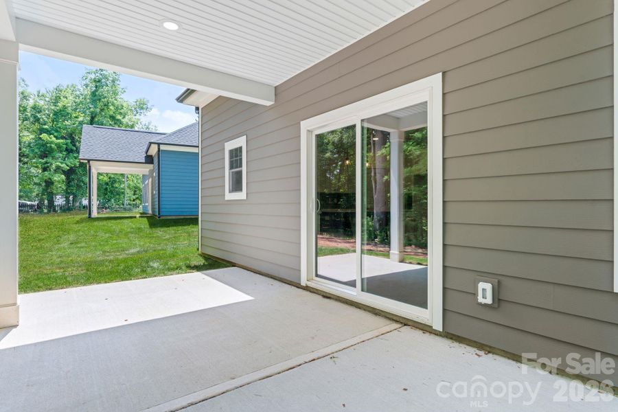 Exterior details and patio area of a home in , Huntersville (Image 28).