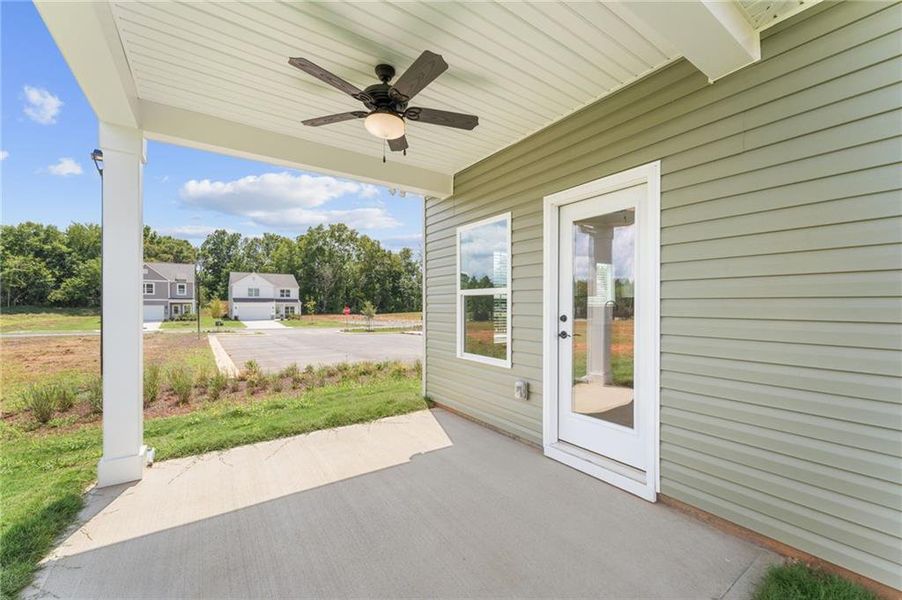 Exterior details and patio area of a home in , Rockmart (Image 28).