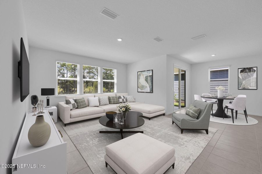 Furnished interior view inside a new home in Hyland Trail, Green Cove Springs (Image 7).