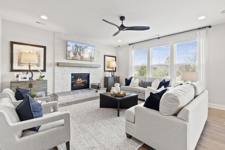Representative furnished interior of a home built from the Somerset by Taylor Morrison in River Falls, Tega Cay (Image 11).