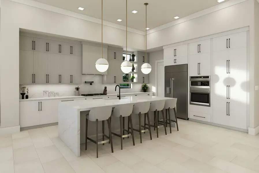 Furnished interior in a model home at Central Beach in Vero Beach (Image 7).