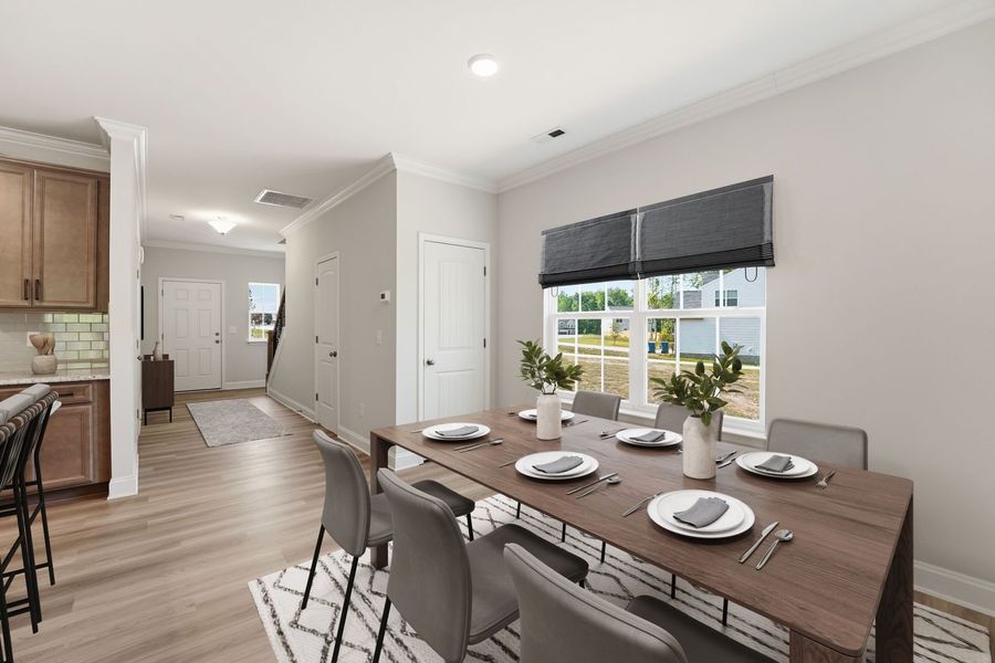 Furnished interior view inside a new home in Bell Meadows, Winnabow (Image 10).