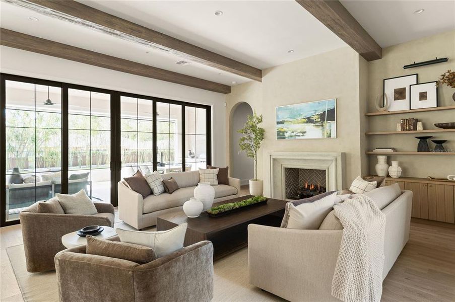 Furnished interior view inside a new home in , Orlando (Image 49).