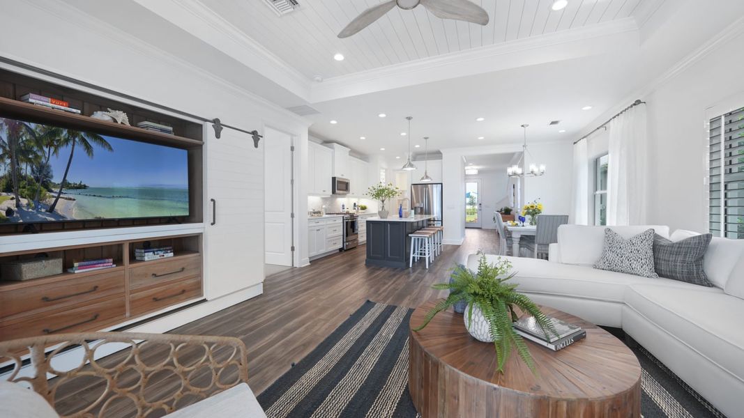 Representative furnished interior of a home built from the Heritage by Neal Communities in SkySail, Naples (Image 15).