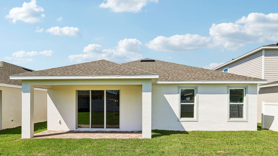 Exterior details and patio area of a home in Trailside, Mount Dora (Image 21).