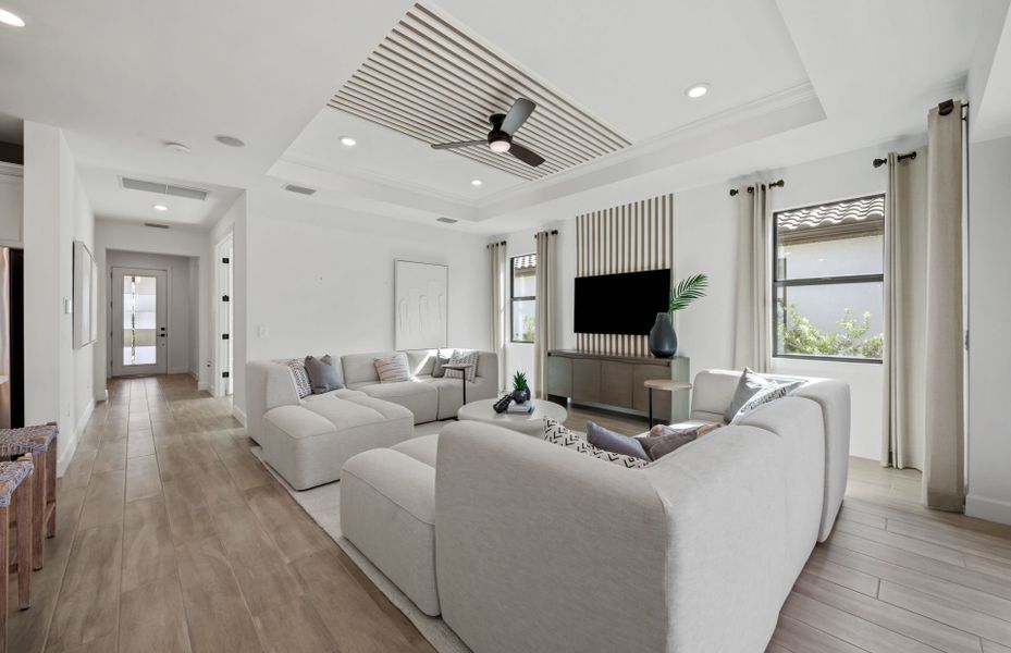 Furnished interior view inside a new home in Terreno, Naples (Image 7).
